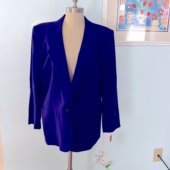 Celeste Sport 100% Pure Wool Vintage Blazer NWT size 16 - Picture 8 of 8